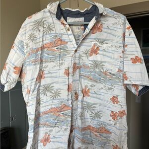 Tropical Print Men's Shirt